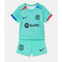 Camisa de Futebol Barcelona Joao Cancelo #2 Equipamento Alternativo Infantil 2023-24 Manga Curta (+ Calças curtas)